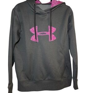 Under Armour Women's Charcoal and Magenta Sweater